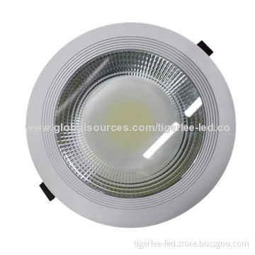 LED down lights with COB chip, AC 100-240V, CE, RoHS approvals, 3-year warranty
